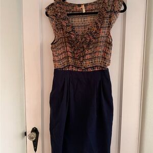 Maeve Multicolor Ruffle Mini Dress